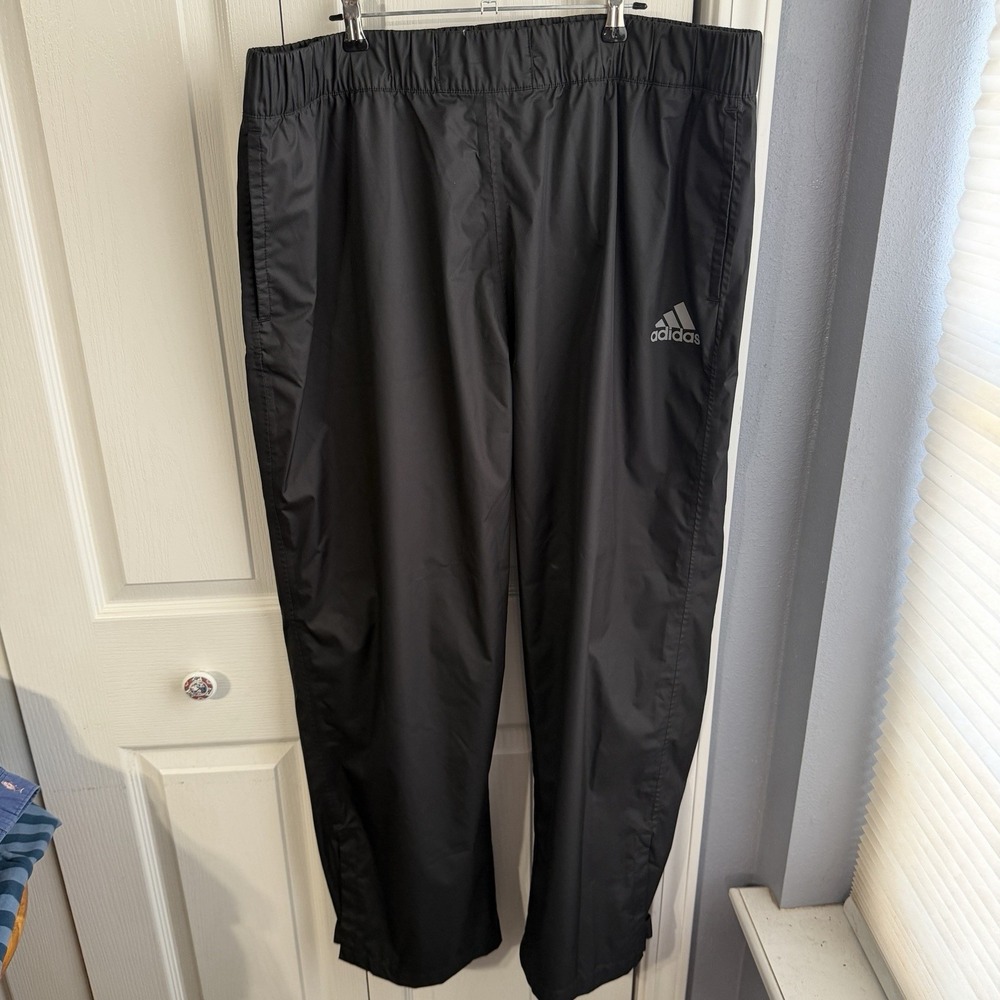 Adidas Golf Climastorm Black Pants Men's Size XL Regular Sporty Outdoor Travel